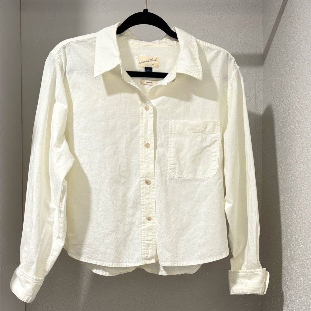 Universal Thread Women's Button Down Shirts - Cre… - image 2